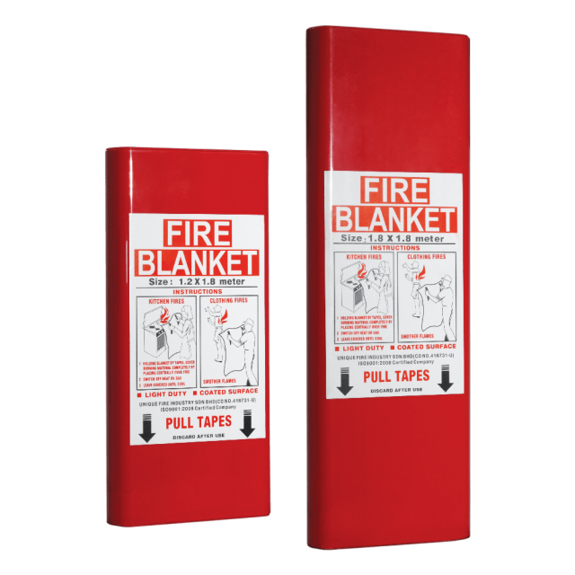Mingdian - Fire Extinguishing Blanket - Fire Blanket - Fiberglass Emergency Blanket - 1.5M*1.5M Unique Fire Blanket 1.2m*1.8m
