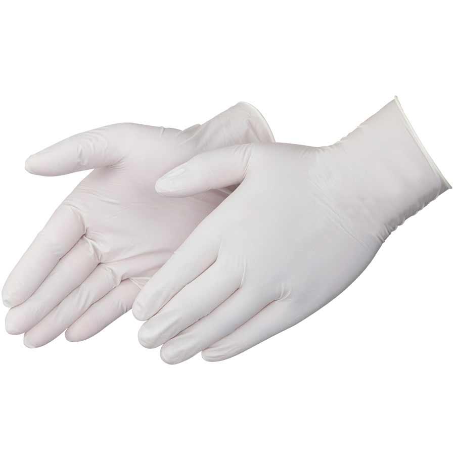 一次性乳胶手套白色，50/盒，L码，马来专用 (50 PAIR)