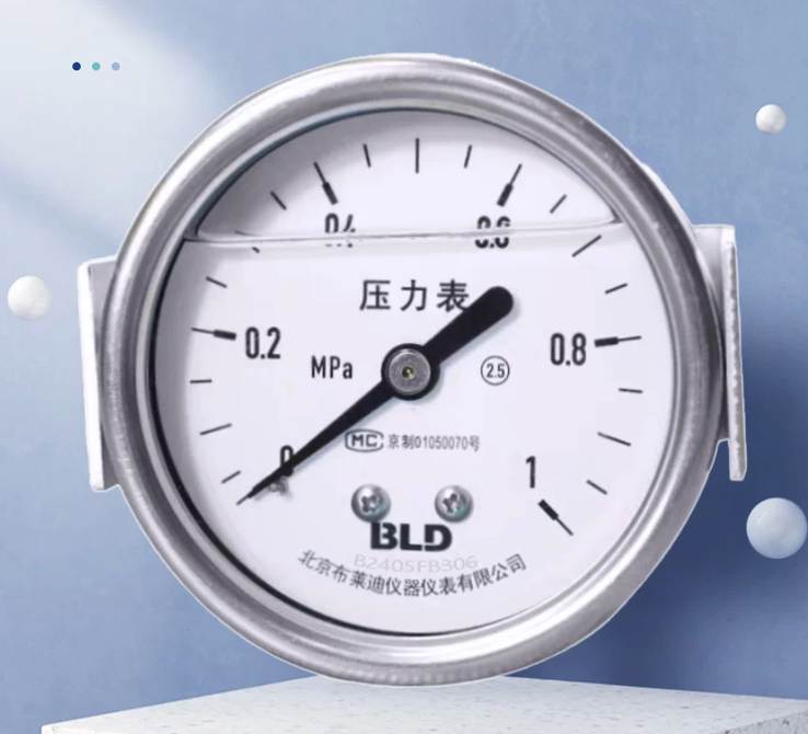 Brady - Permeable Steel Pressure Gauge - YTH-063-0-0.25MPa - Opaque Steel