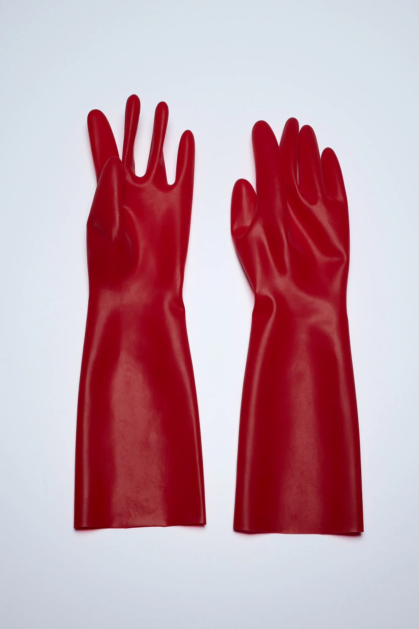 Thickened latex gloves, 38cm long, size L