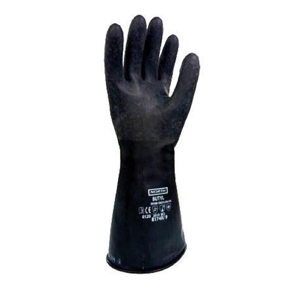 Safetyware-NthB174R-丁基合成橡胶防化学手套-8H/